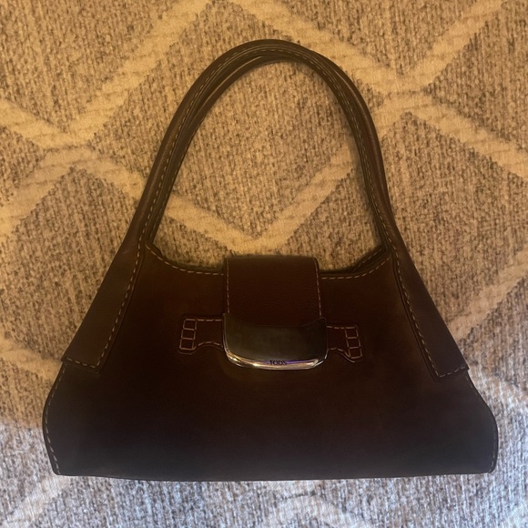Tod’s Brown Suede Shoulder Bag - Picture 5 of 7